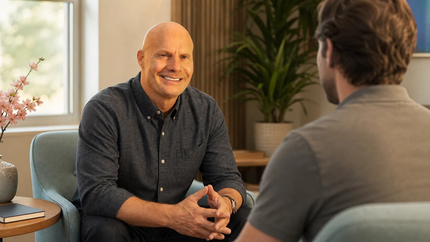 Bruce Cantrell providing one-on-one recovery support