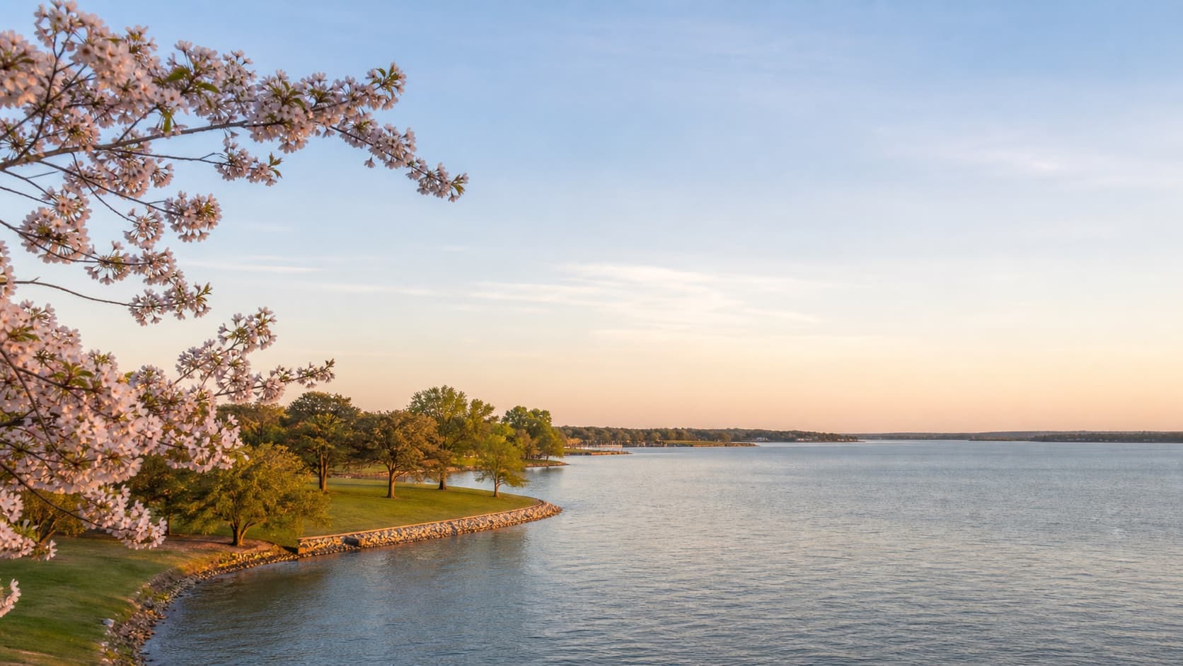 Illustrated Lake Ray Hubbard shoreline in Heath