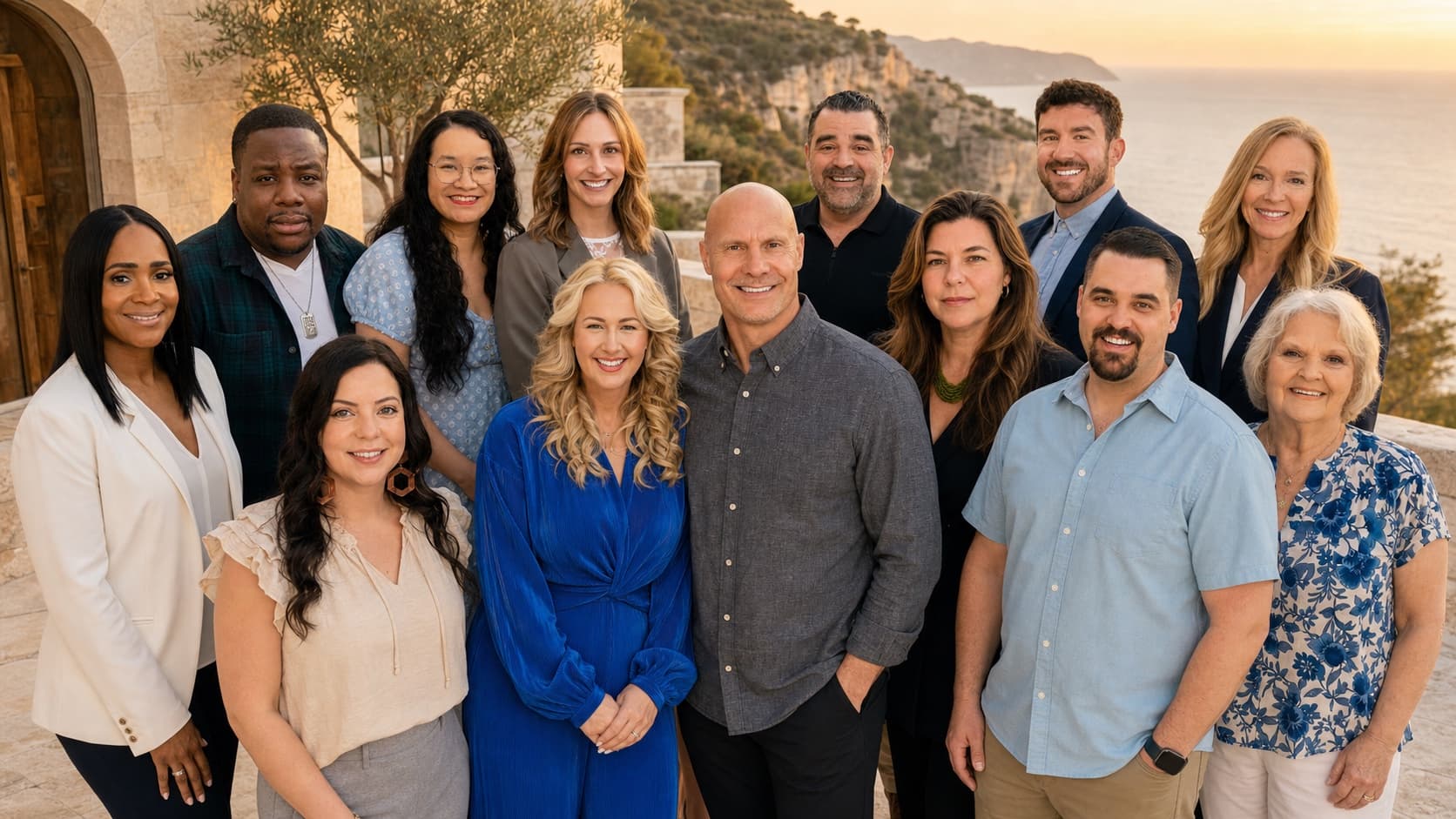 The Serenity Springs team, with men standing behind the seated women